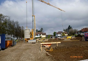 Baubeginn Neubau Wohnhäuser in Holzbauweise in Klagenfurt